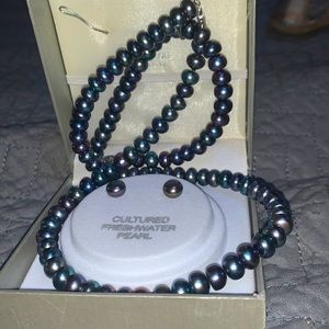 Genuine Black Pearl Set!